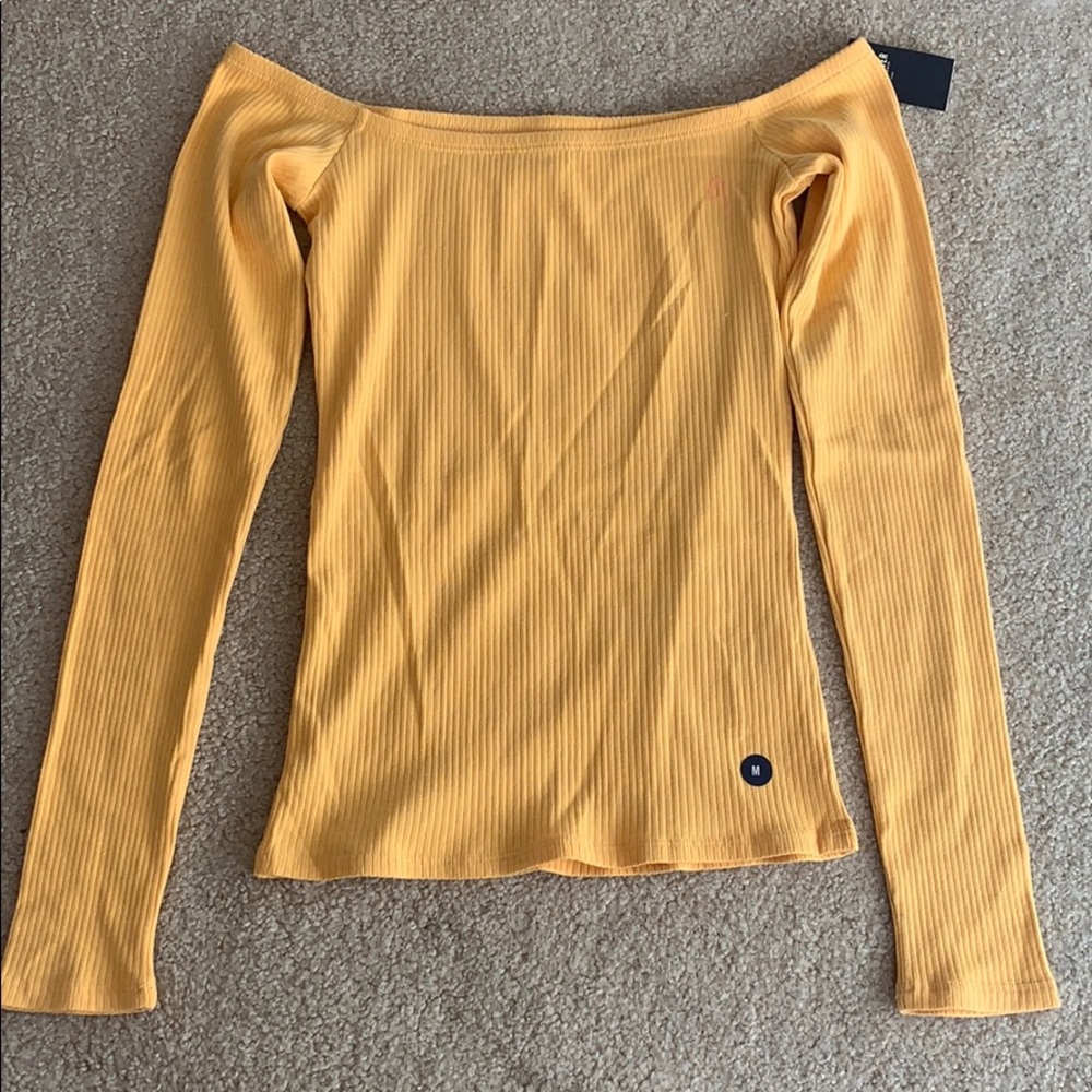 Brand New Off the Shoulder Yellow Top